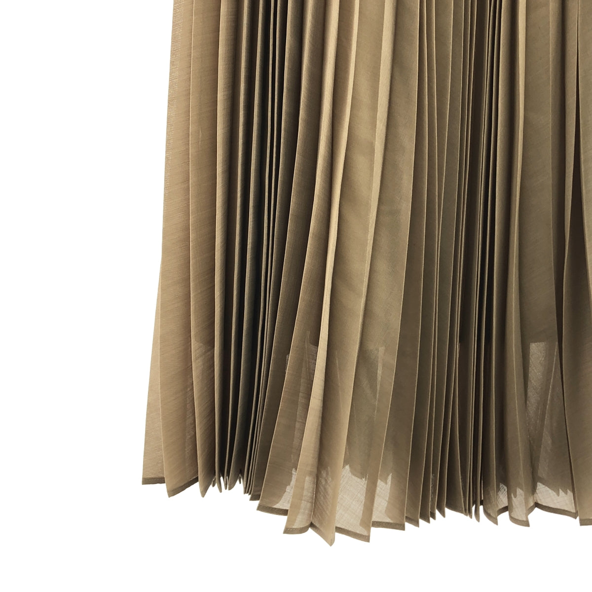 BEIGE， / ベイジ | バックジップ プリーツ スカート / 総裏地 | 2 | レディース