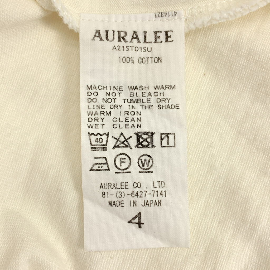 AURALEE / オーラリー | 2021SS | STAND-UP TEE オーバーサイズ スタンドアップTシャツ | 4 |