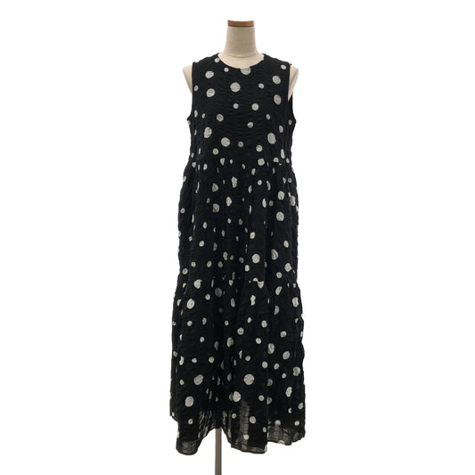 OBLI / Obli | Random dot sleeveless dress | 0 | Black | Women's