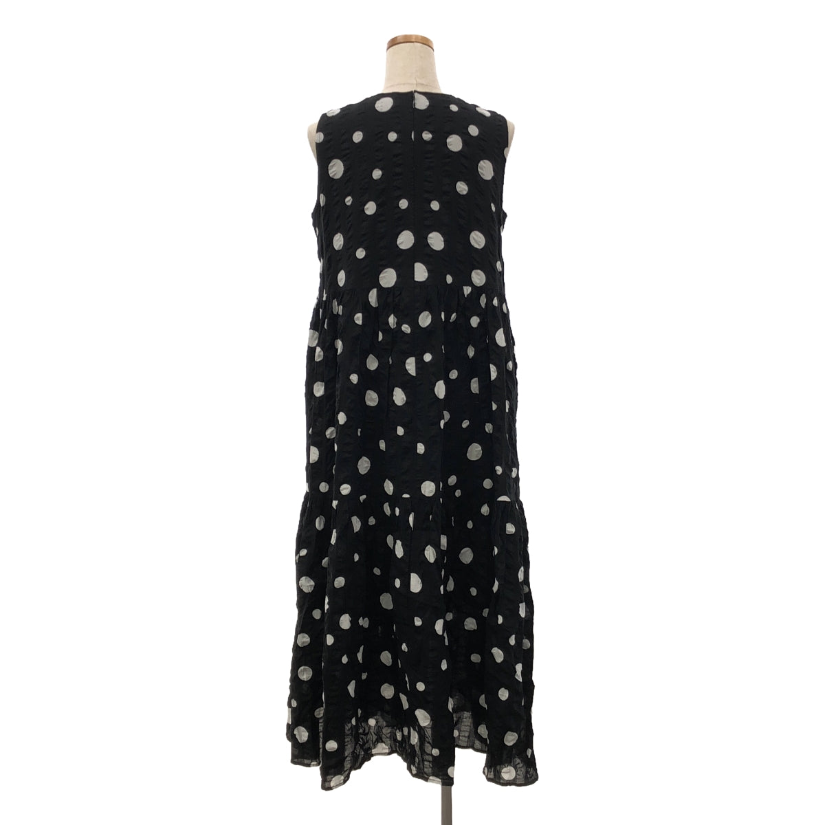 OBLI / Obli | Random dot sleeveless dress | 0 | Black | Women's