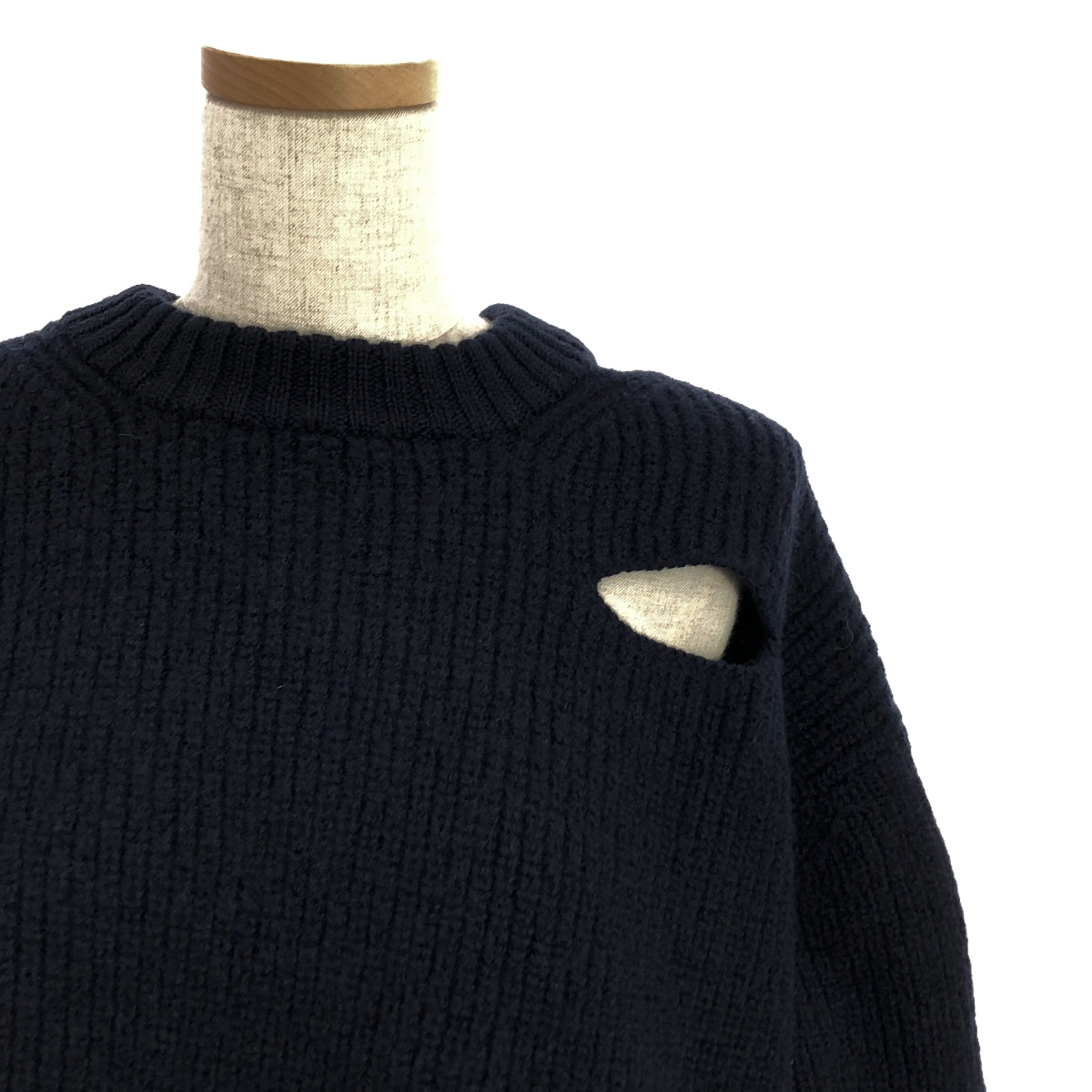 [品相良好] Y's / Y's 山本耀司 |變形鏤空針織連身裙 | 2 |海軍 |女性的