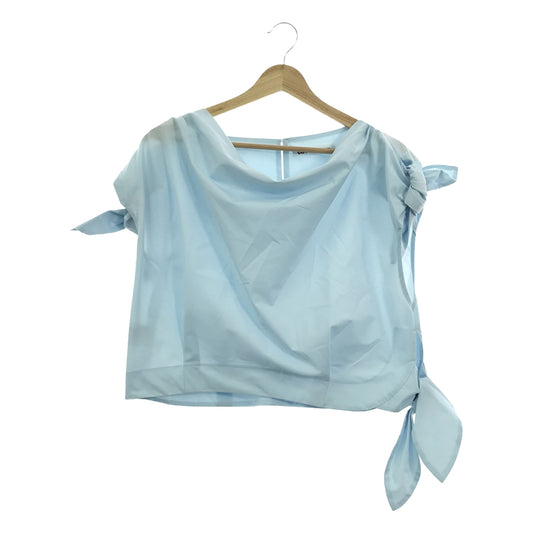 [Good Condition] Cen. | Ribbon Sleeve Blouse Top | F | Blue | Women's