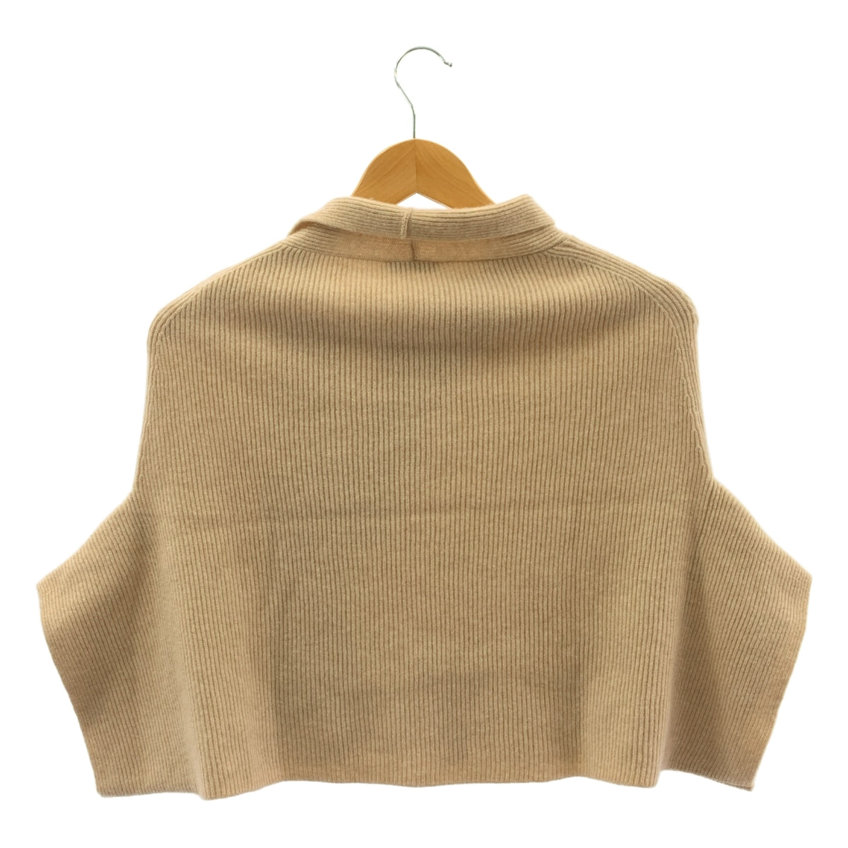 ブルネロクチネリ　カシミア　ニットポンチョ BRUNELLO CUCINELLI / ブルネロクチネリ | カシミヤ リブ ニット