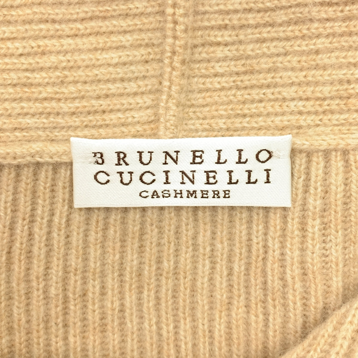 ブルネロクチネリ　カシミア　ニットポンチョ BRUNELLO CUCINELLI / ブルネロクチネリ | カシミヤ リブ ニット