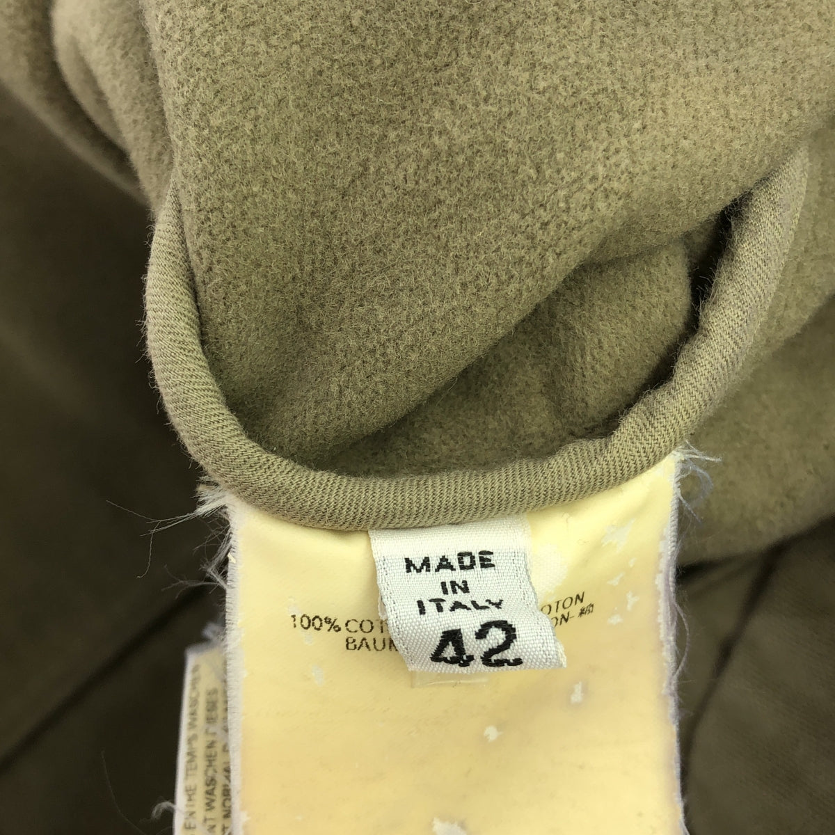Martin Margiela / マルタンマルジェラ | 2003AW | heavy weight コットン カバーオールジャケット | 42 | カーキ | レディース