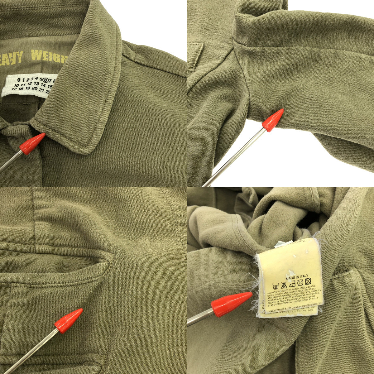 Martin Margiela / マルタンマルジェラ | 2003AW | heavy weight コットン カバーオールジャケット | 42 | カーキ | レディース