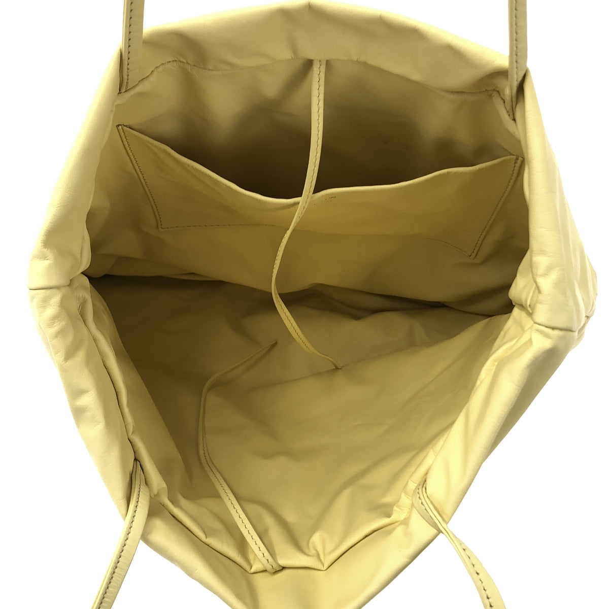 【成色極佳】THE ROW | PIM 皮革手提包 | 黃色 | 女士