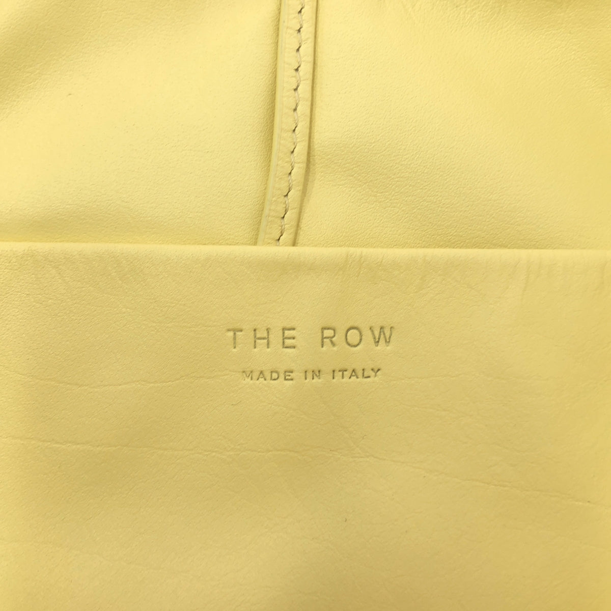 【成色極佳】THE ROW | PIM 皮革手提包 | 黃色 | 女士