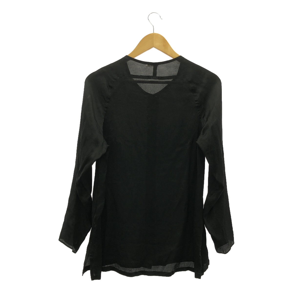 NOWOS / NOWOS | Silk blouse No collar shirt |