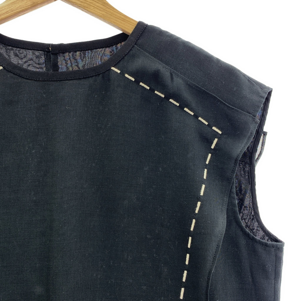 ADORE / 어도어 | 스티치 엠브로이더리 민소매 원피스 | 36 | 여성