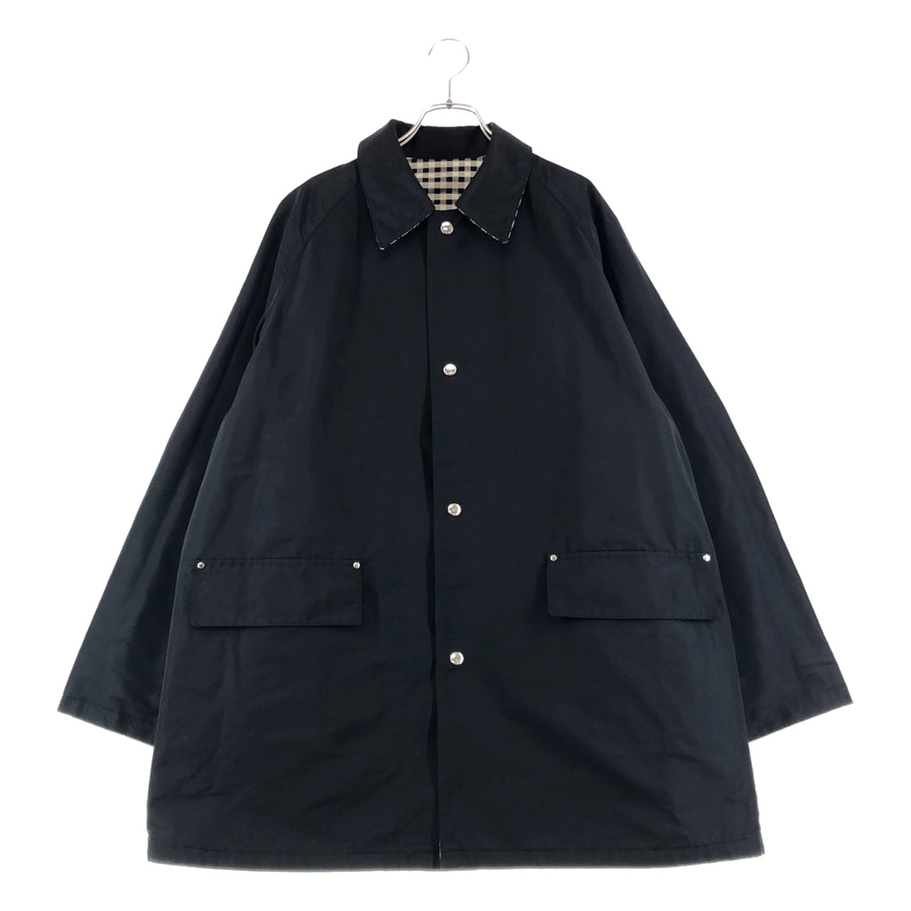 【美品】 HEUGN / 裕瑾 | Laurence 勞倫斯 棉質 絲綢 雙面穿 立領大衣 | 3 | 男士