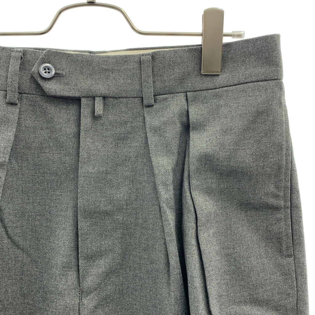 【成色極佳】NEAT 斜紋滌棉混紡錐形雙褶休閒褲 | 46碼 | 灰色 | 男士