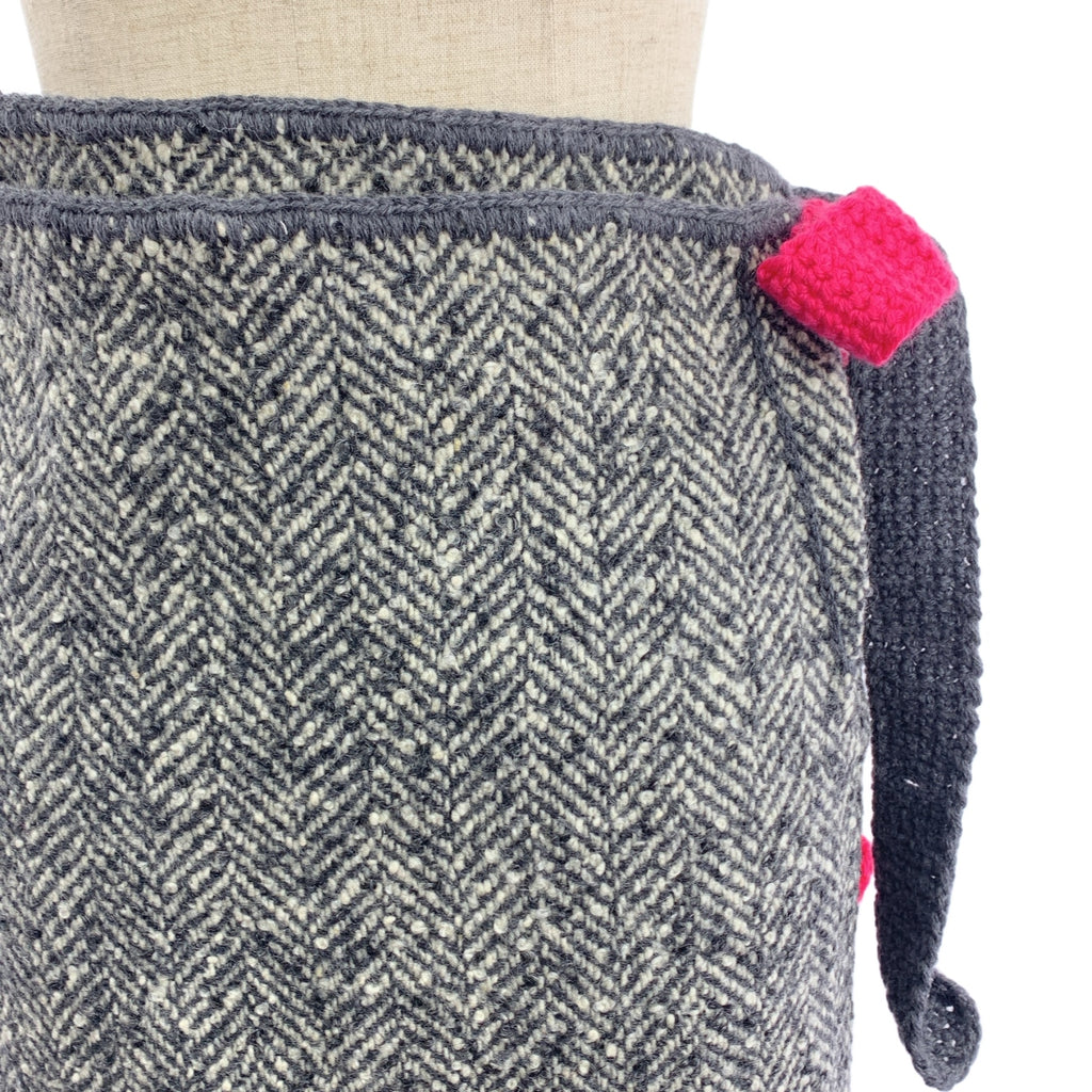 丹妮拉格雷吉斯 |羊毛人字形花呢圍裹式半身裙| SHOPBOP F |