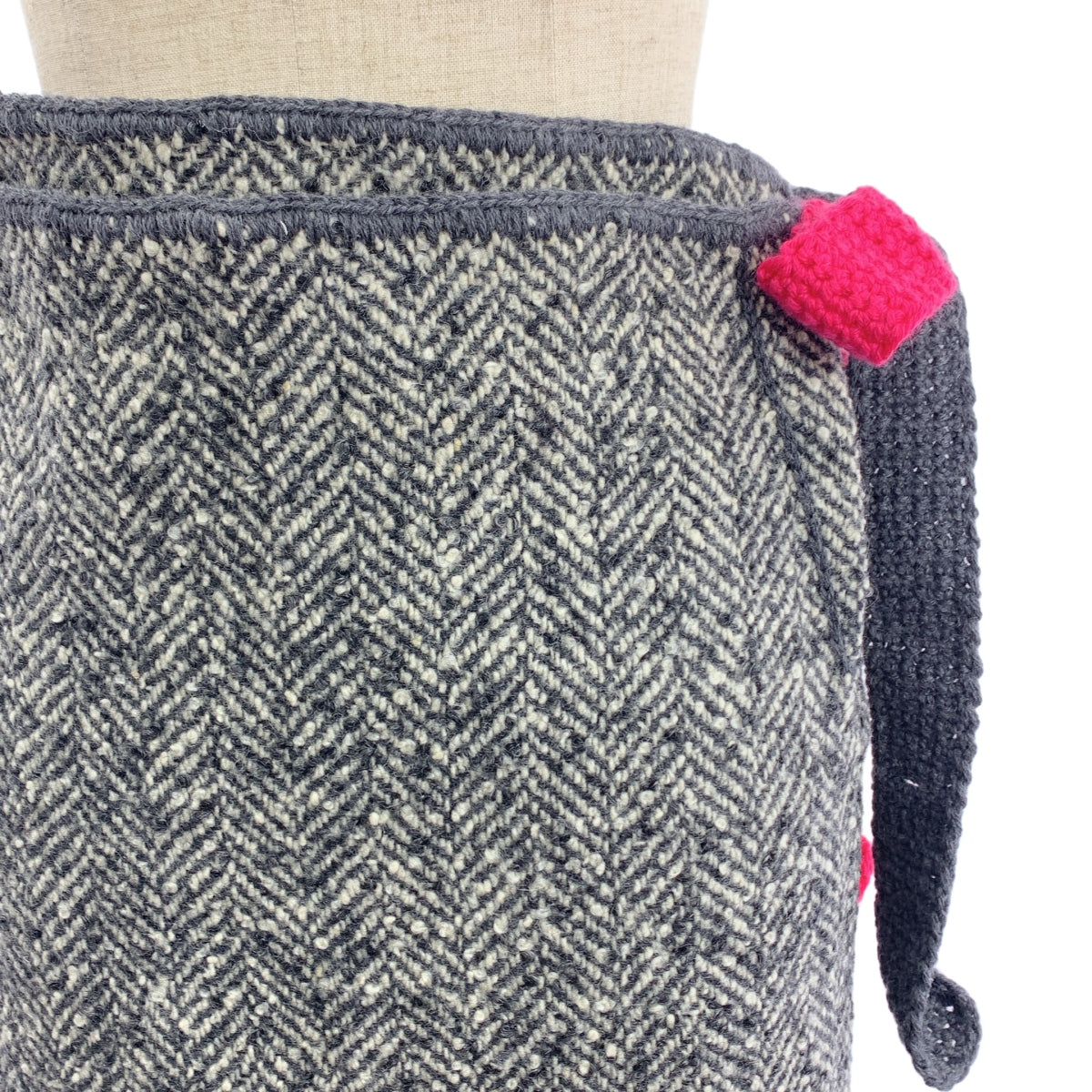 丹妮拉格雷吉斯 |羊毛人字形花呢圍裹式半身裙| SHOPBOP F |