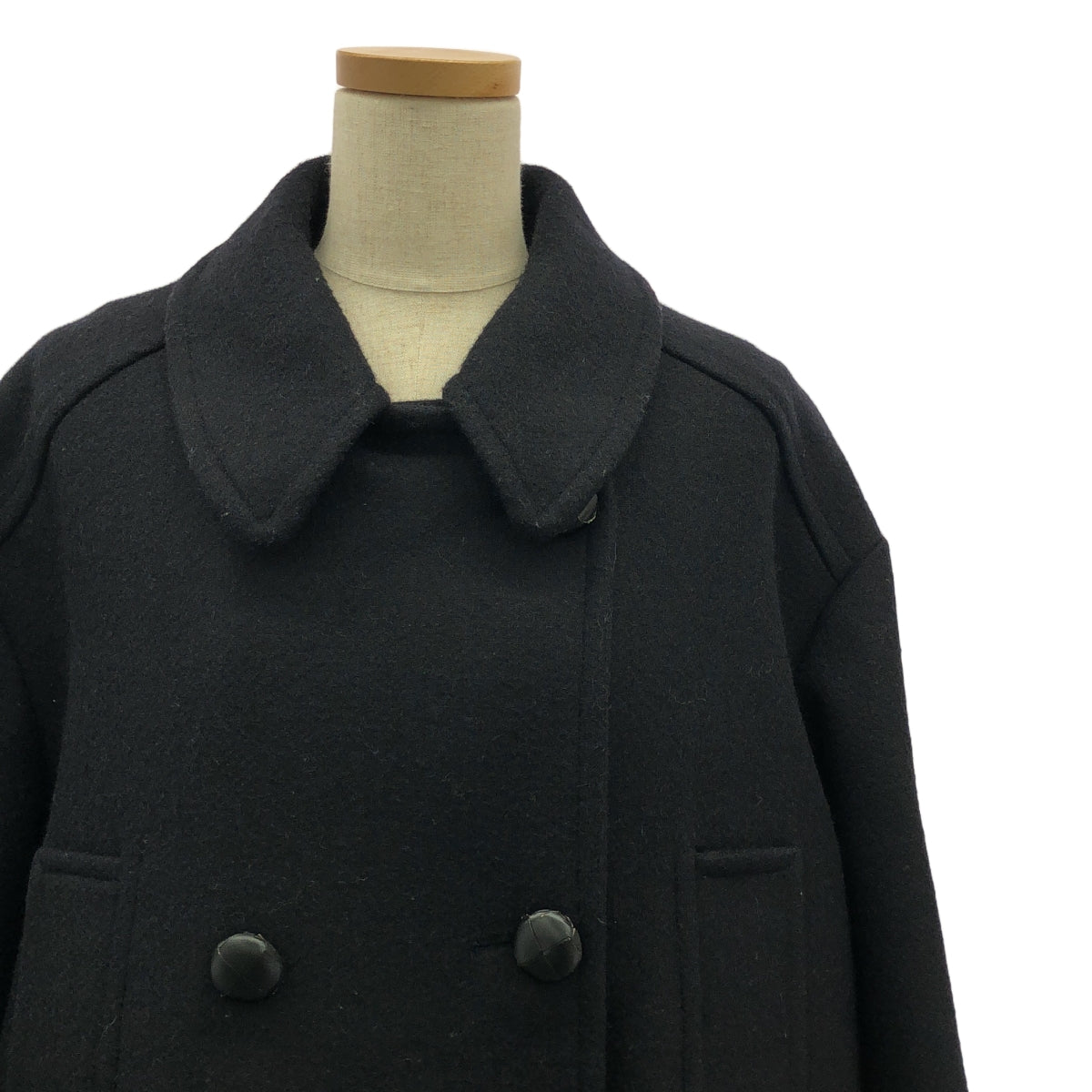 ISABEL MARANT ETOILE / 이사벨 마란에투알 | 에덴 버튼 울 더블 코트 | 34 | 네이비 | 여성