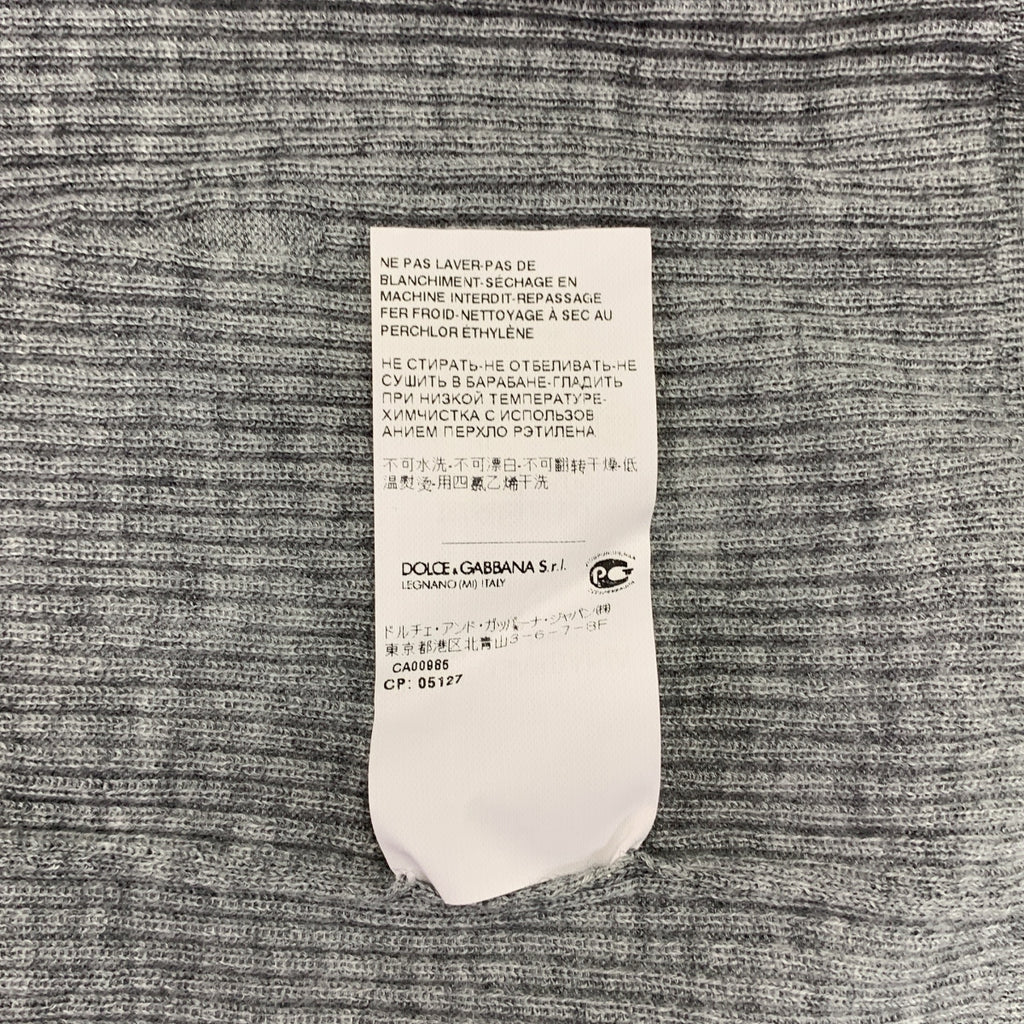 DOLCE &amp; GABBANA | 100% 羊絨 / 羊絨羅紋高領針織毛衣 | 尺寸 46 | 女款