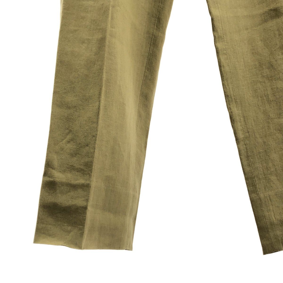CARUSO / カルーゾ | リネン タック スラックス パンツ | 48 | メンズ