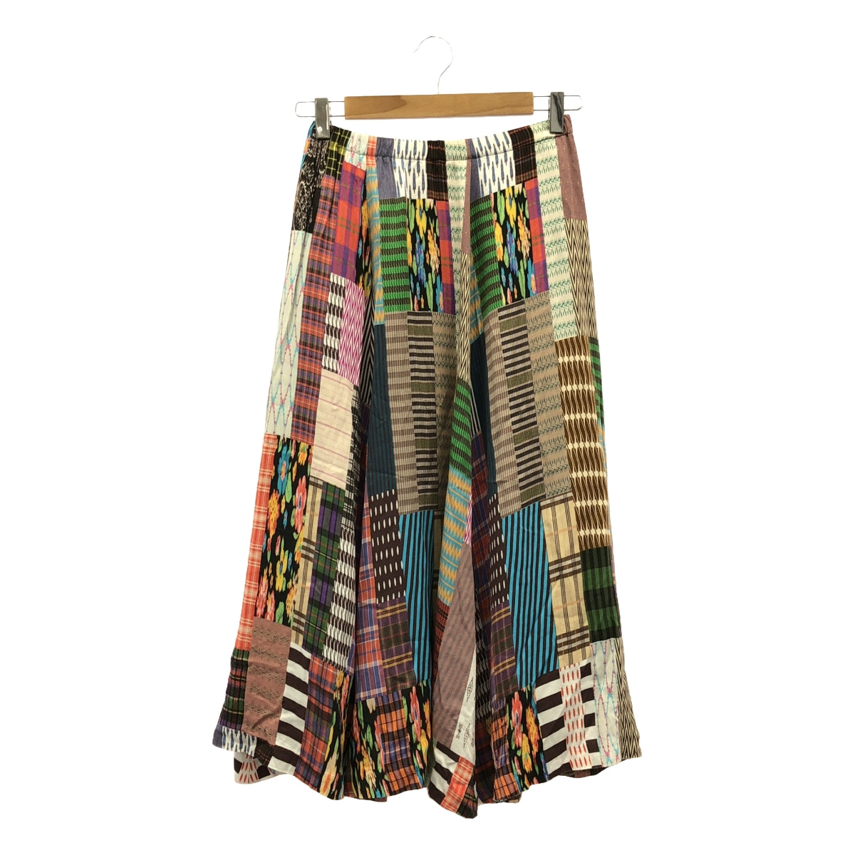 ANREALAGE / 언리어레이지 | SLIM &amp; LONG PATCHWORK PRINT SKIRT 슬림 앤 롱 패치 워크 프린트 스커트 | 38 | 여성