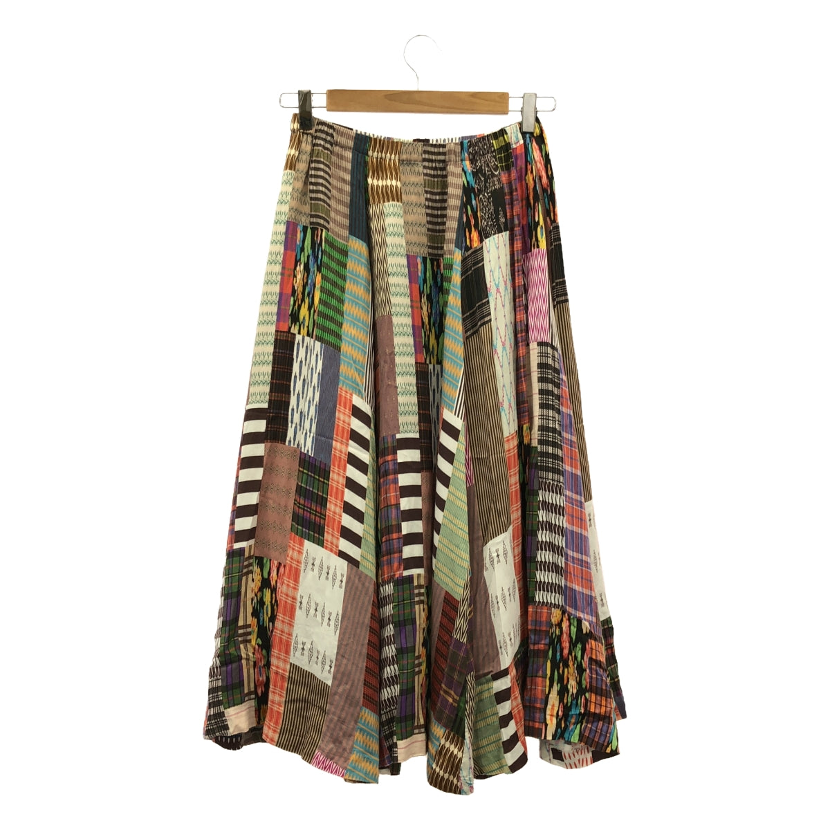 ANREALAGE / 언리어레이지 | SLIM &amp; LONG PATCHWORK PRINT SKIRT 슬림 앤 롱 패치 워크 프린트 스커트 | 38 | 여성