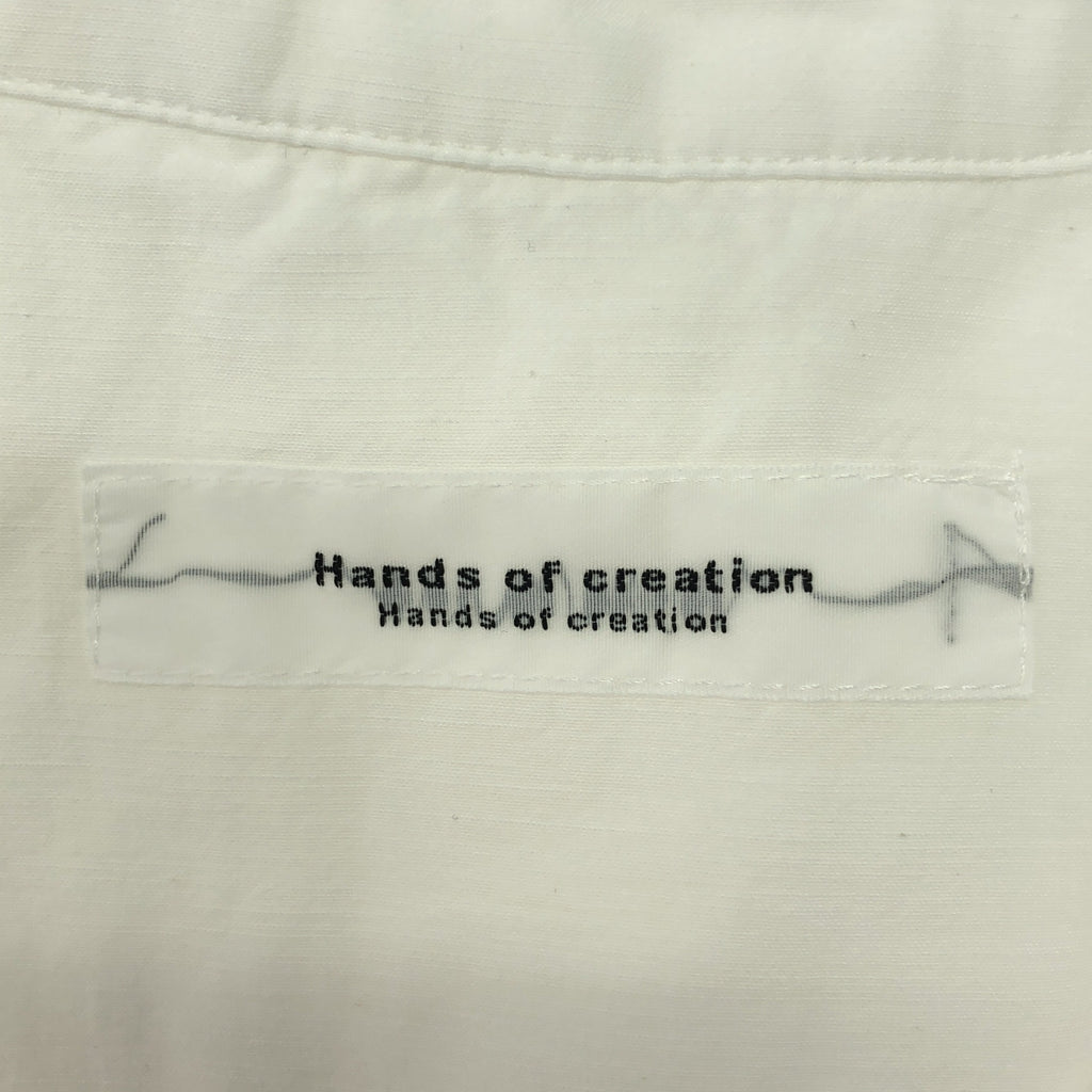 【신품】 Hands of creation / 핸즈 오브 크리에이션 | Cu / 수피 머슬러브 C 내츄럴 와셔 치비 프릴 셔츠 BL | F | 화이트 | 여성
