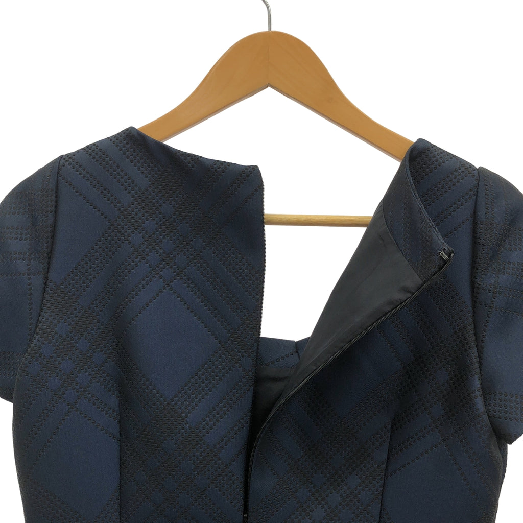 JIL SANDER NAVY | 格紋褶皺喇叭裙 | 尺寸 34 |