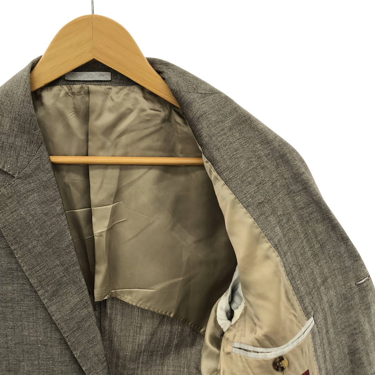 【美品】  BRUNELLO CUCINELLI / ブルネロクチネリ | 3B シングルブレスト テーラードジャケット | 46 | グレー系 | メンズ