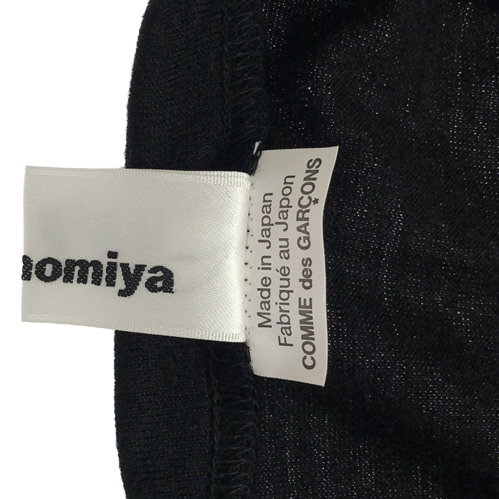 【美品】  noir kei ninomiya / ノワールケイニノミヤ | 2023AW | ラッフルディテール アシンメトリー二ット | M | ブラック | レディース