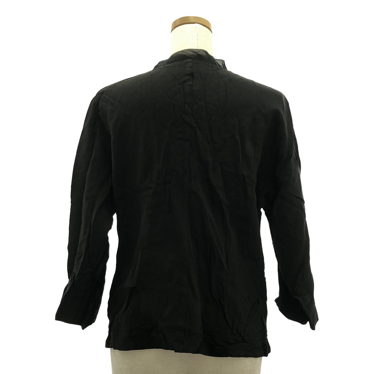 tricot COMME des GARCONS | 2009SS | 染色銅氨絲薄領單層外套 | M | 黑色 | 女款