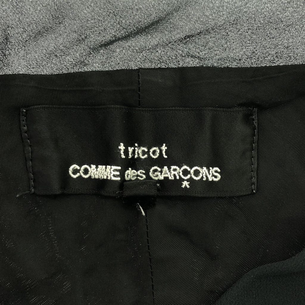 tricot COMME des GARCONS | 2009SS | 染色銅氨絲薄領單層外套 | M | 黑色 | 女款