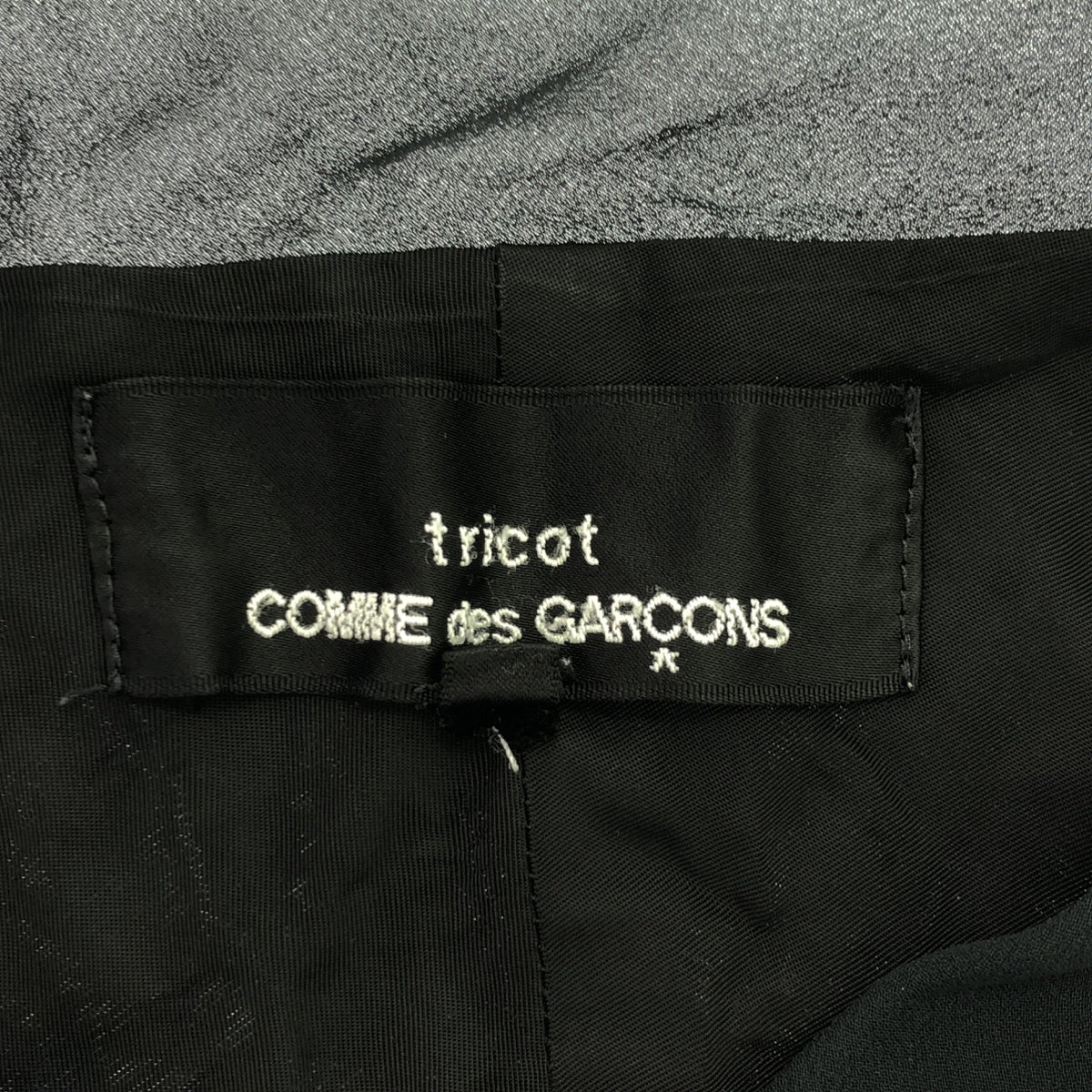 tricot COMME des GARCONS | 2009SS | 染色銅氨絲薄領單層外套 | M | 黑色 | 女款