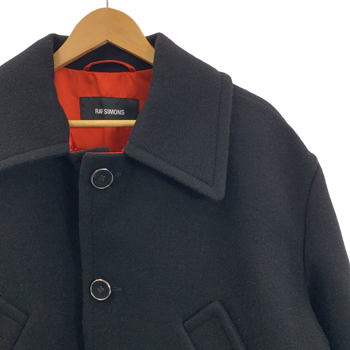 RAF SIMONS / 러프 시몬스 | 2018AW | Short Caban Double Button Coat 리버시블 코트 | 44 | 남성