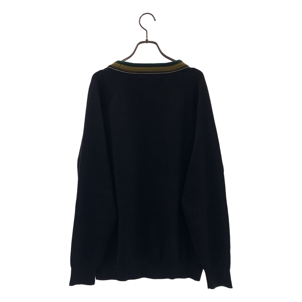 CABaN | 棉羊絨提花V領開襟衫 | L碼 |