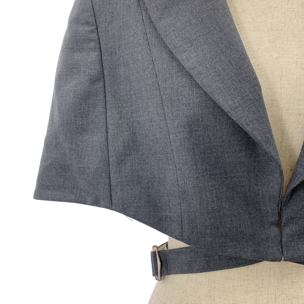 FETICO / 페티코 | WOOL TAILORED CAPE 크롭 테일러 케이프 | 1 | 회색 | 여성