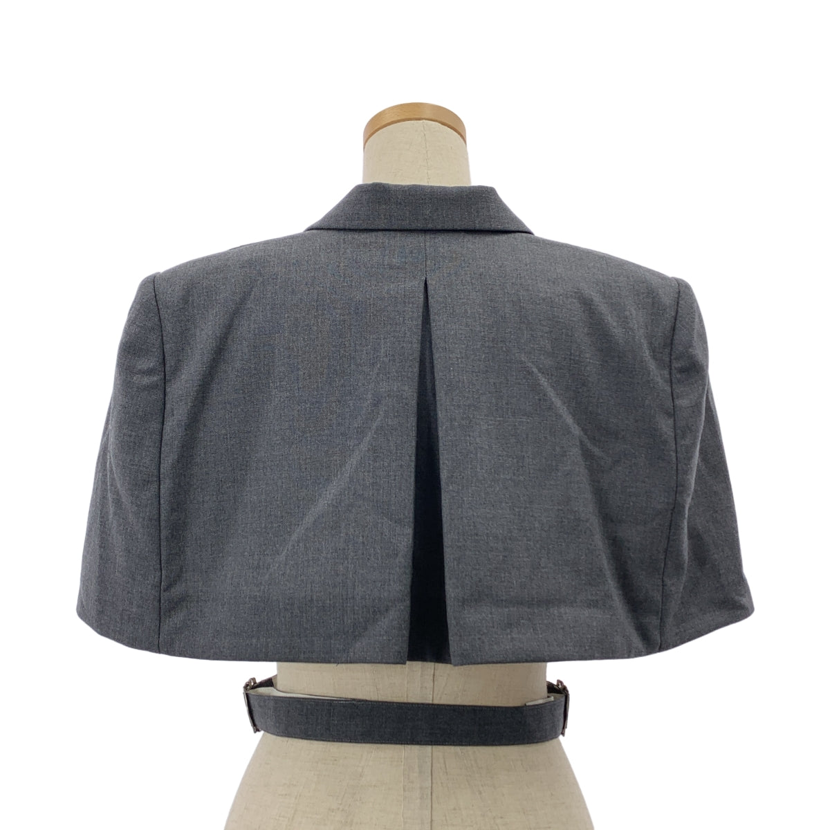 FETICO / 페티코 | WOOL TAILORED CAPE 크롭 테일러 케이프 | 1 | 회색 | 여성