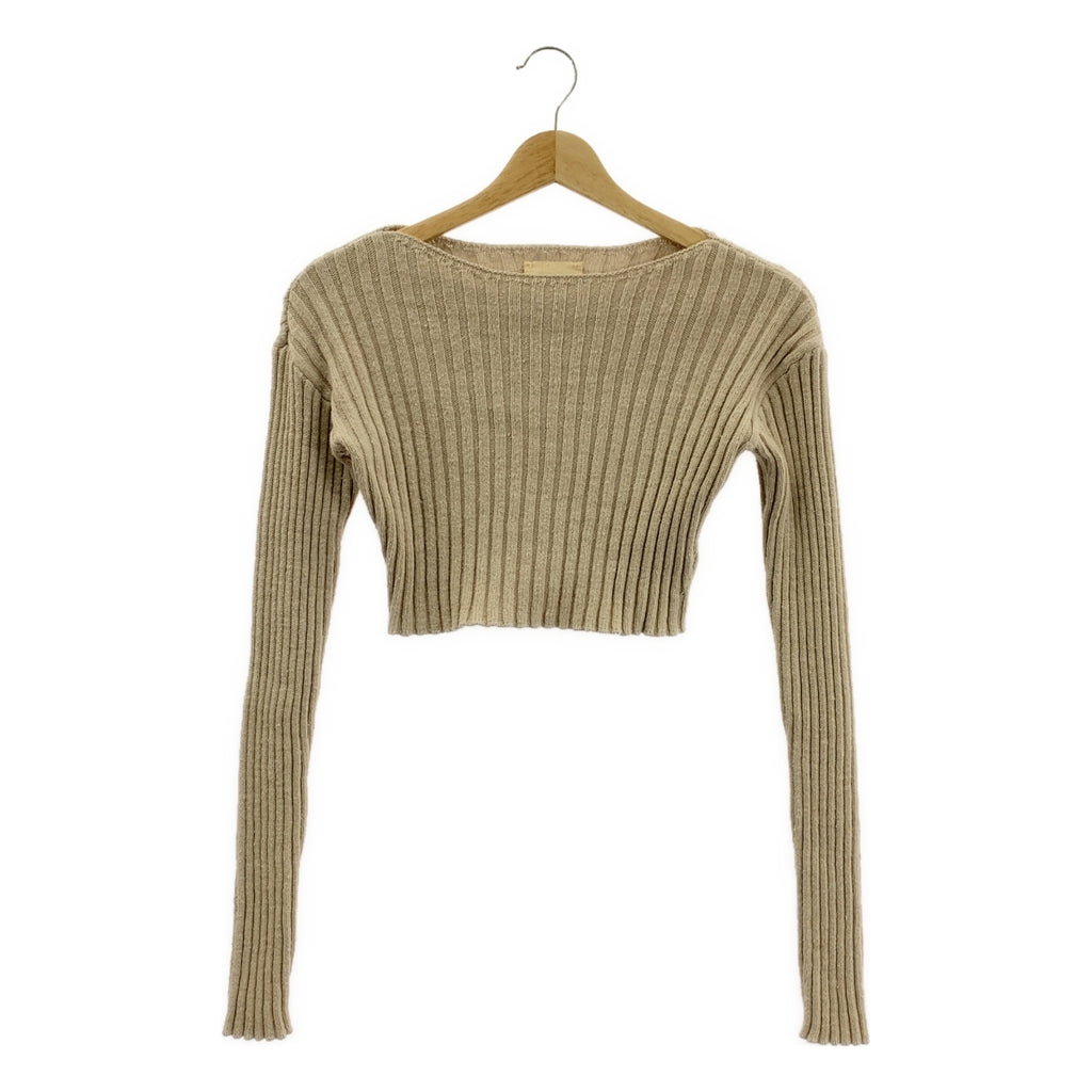 THE SHISHIKUI / シシクイ | PULL OVER コットン リブ ニット プルオーバー | F | レディース