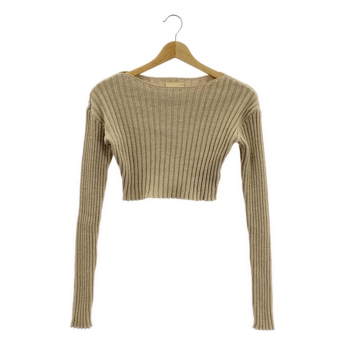 THE SHISHIKUI / シシクイ | PULL OVER コットン リブ ニット プルオーバー | F | レディース