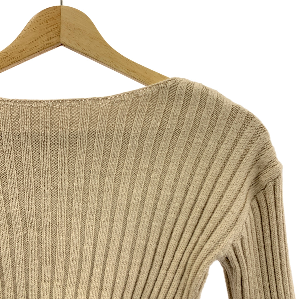 THE SHISHIKUI / シシクイ | PULL OVER コットン リブ ニット プルオーバー | F | レディース