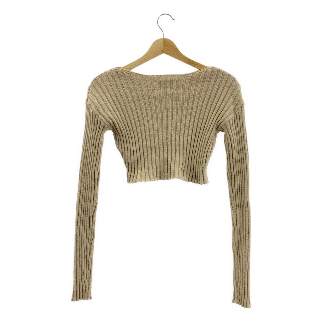 THE SHISHIKUI / シシクイ | PULL OVER コットン リブ ニット プルオーバー | F | レディース