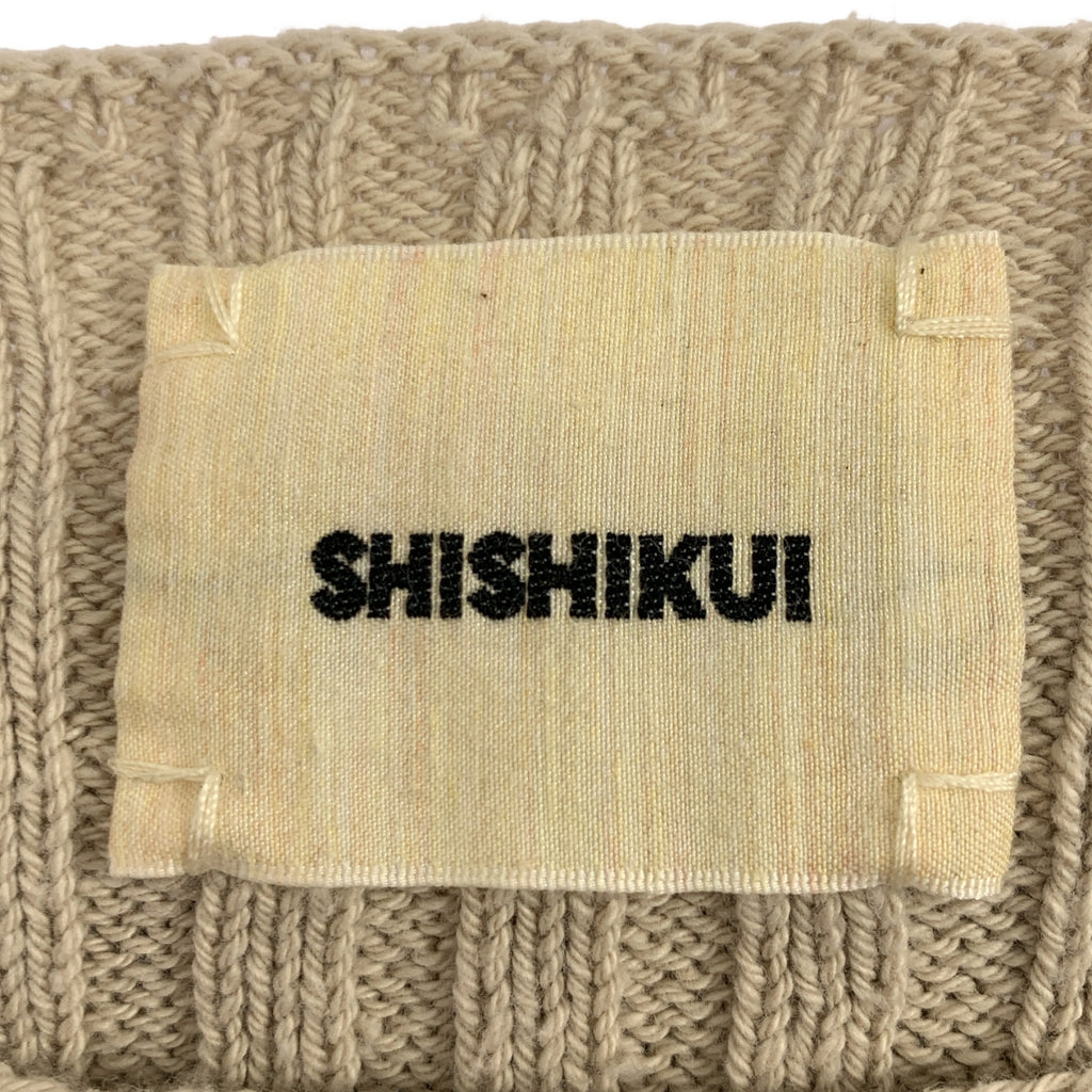 THE SHISHIKUI / シシクイ | PULL OVER コットン リブ ニット プルオーバー | F | レディース