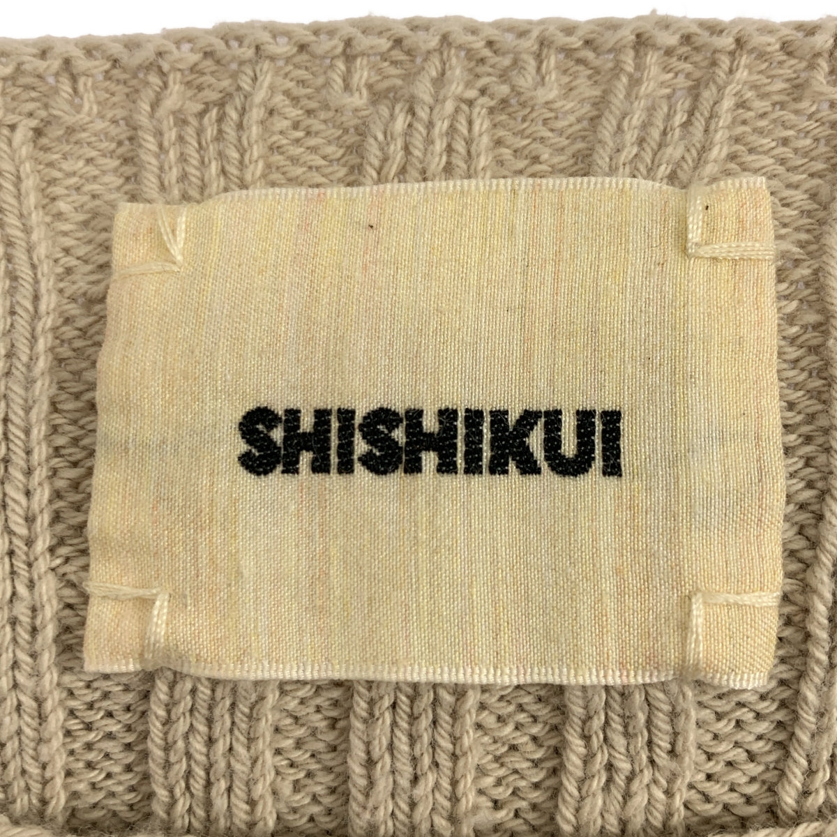 THE SHISHIKUI / シシクイ | PULL OVER コットン リブ ニット プルオーバー | F | レディース