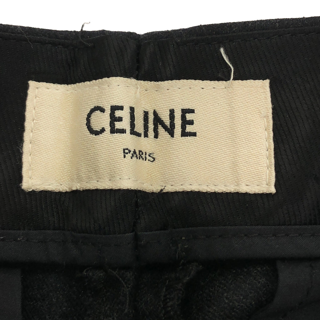 CELINE | 羊毛兩褶捲邊褲 | 尺寸 34 | 女款