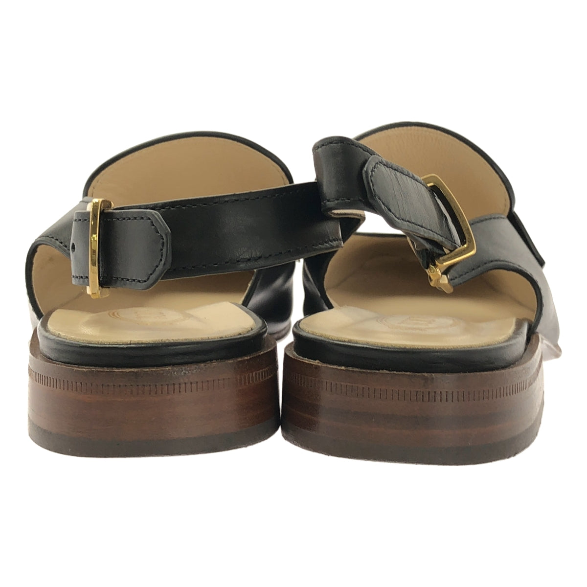 TOD'S | 皮革圓點搭配穆勒涼鞋平底鞋 | 37碼 |