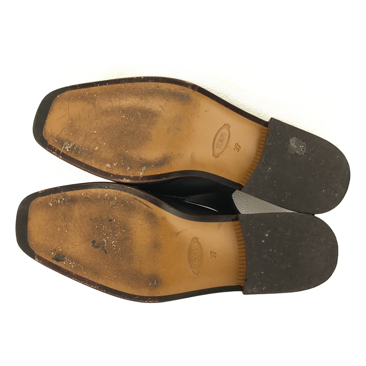 TOD'S | 皮革圓點搭配穆勒涼鞋平底鞋 | 37碼 |