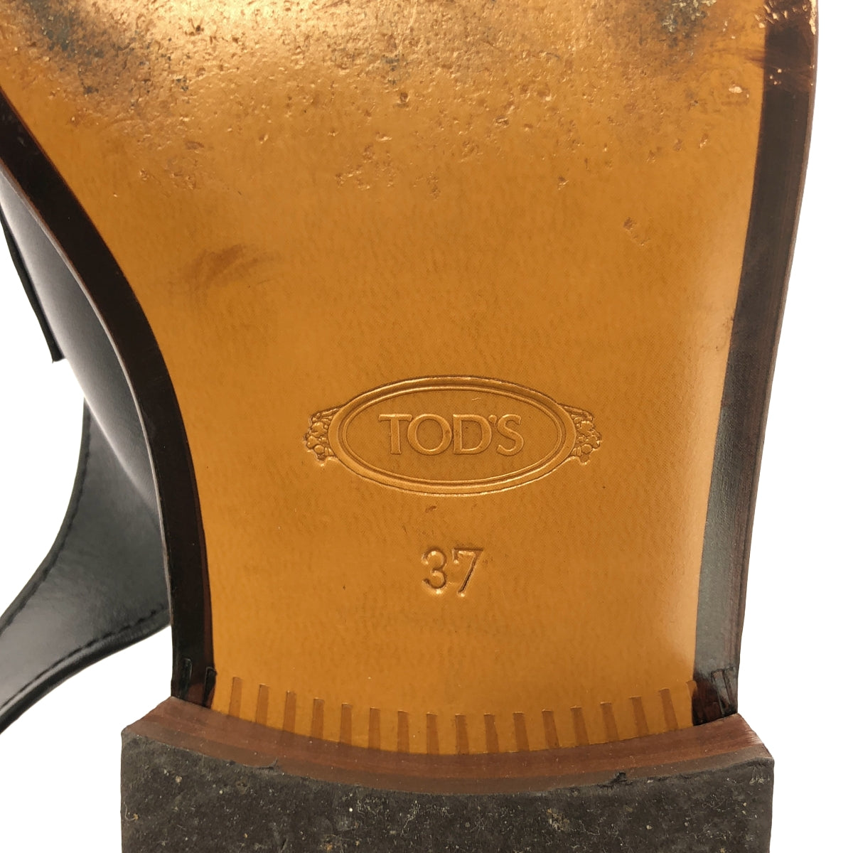 TOD'S | 皮革圓點搭配穆勒涼鞋平底鞋 | 37碼 |