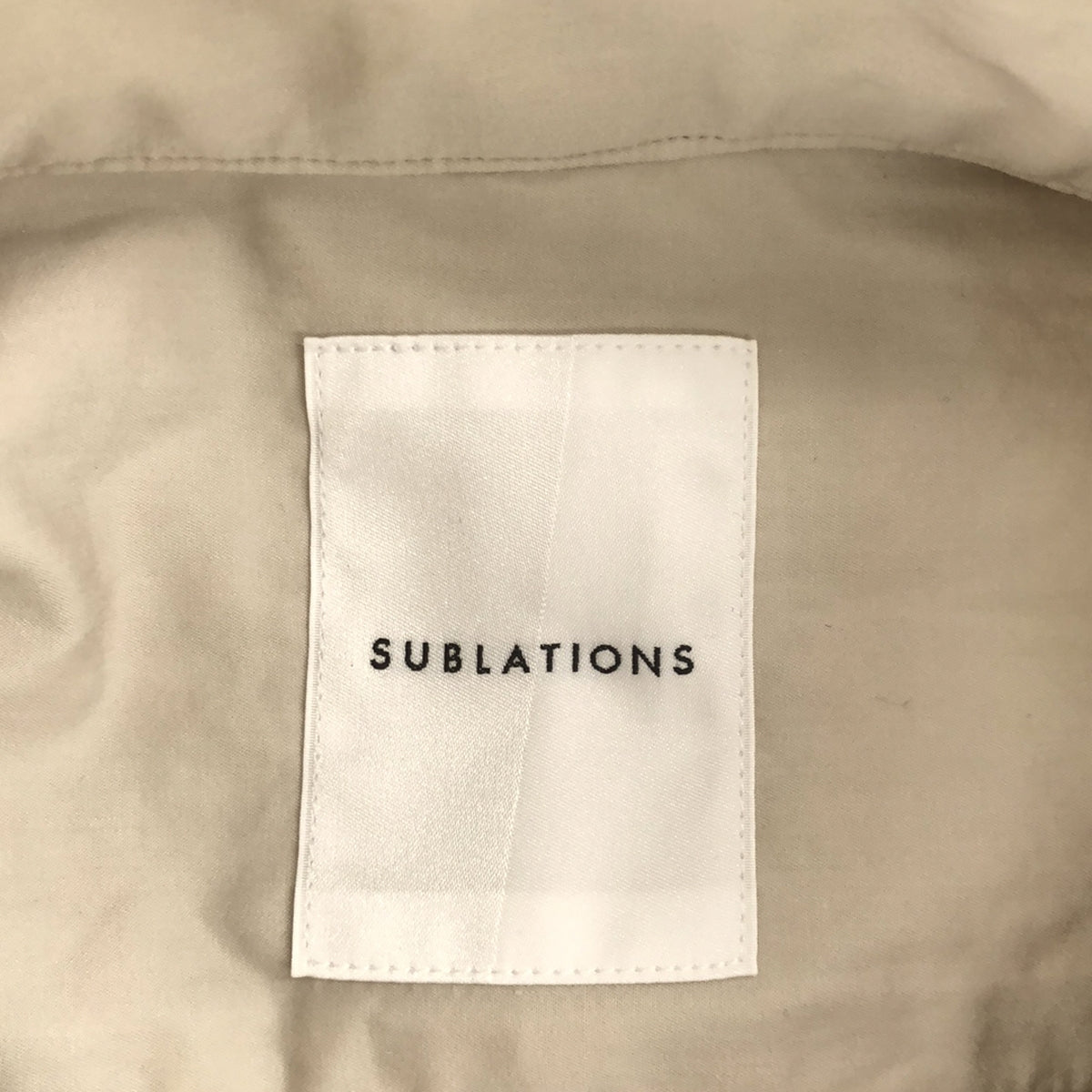 【미품】 SUBLATIONS / 서브레이션 | DOUBLE BREASTED BELTED SHIRT / 더블 브리스티드 벨텟 셔츠 | F | 그레지 | 남성