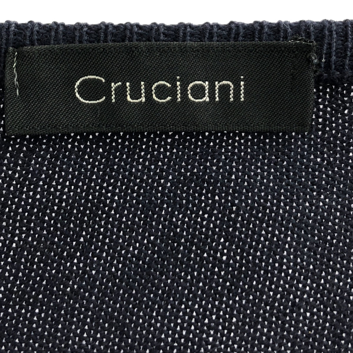 Cruciani | Cotton high gauge crew neck knit | 46 | Men's