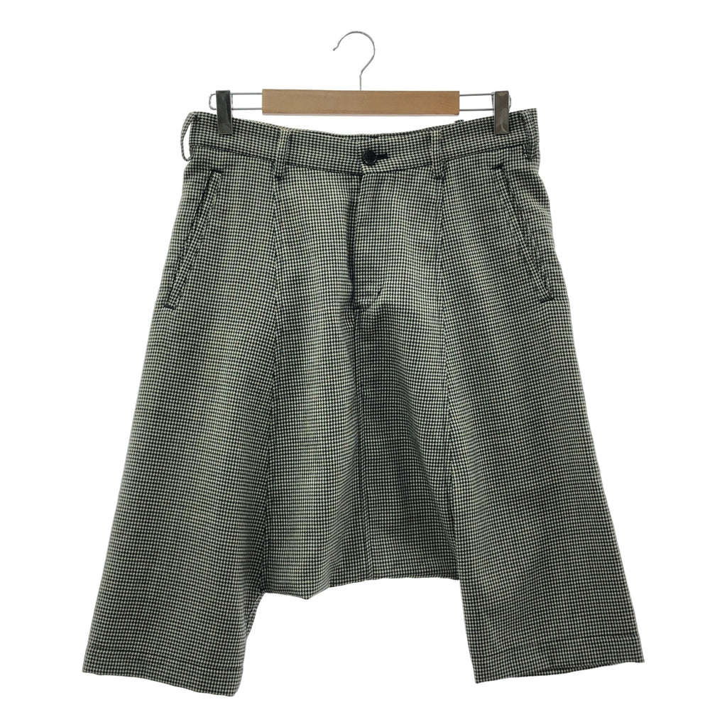 BLACK COMME des GARCONS / ブラックコムデギャルソン | 2010AW / AD2010 | 千鳥柄 ウール サルエルショートパンツ | S | ブラック / ホワイト | メンズ