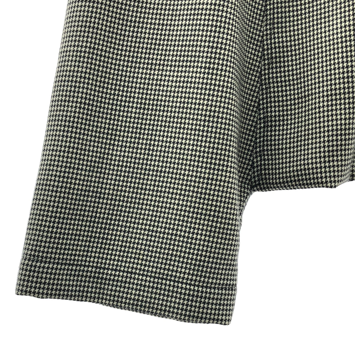 BLACK COMME des GARCONS / 블랙콤 데 갤슨 | 2010AW/AD2010 | 치토리 무늬 울 사루엘 반바지 | S | 블랙 / 화이트 | 남성