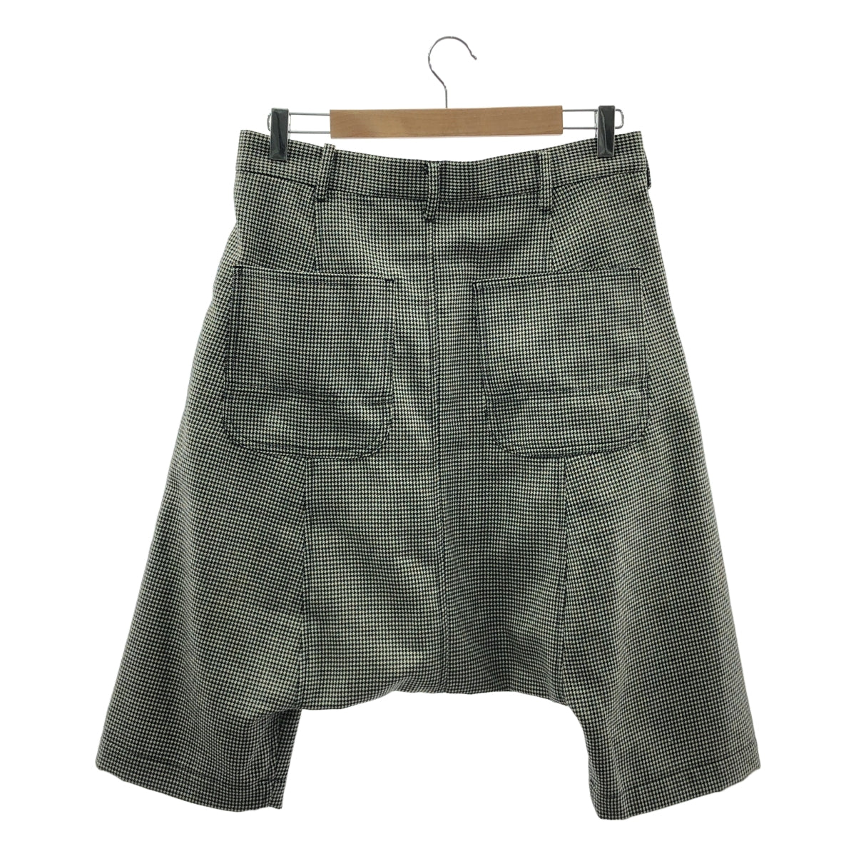 BLACK COMME des GARCONS / 블랙콤 데 갤슨 | 2010AW/AD2010 | 치토리 무늬 울 사루엘 반바지 | S | 블랙 / 화이트 | 남성