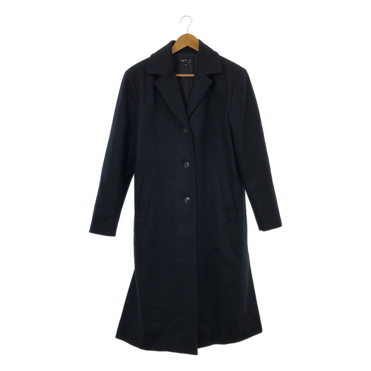 Agnes b. | Wool single chesterfield coat / fully lined | 38 | Navy | Women's